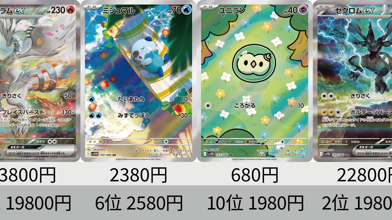 ポケカ】ユニランAR高騰！最新販売価格ランキング！ AR全種+SR以上