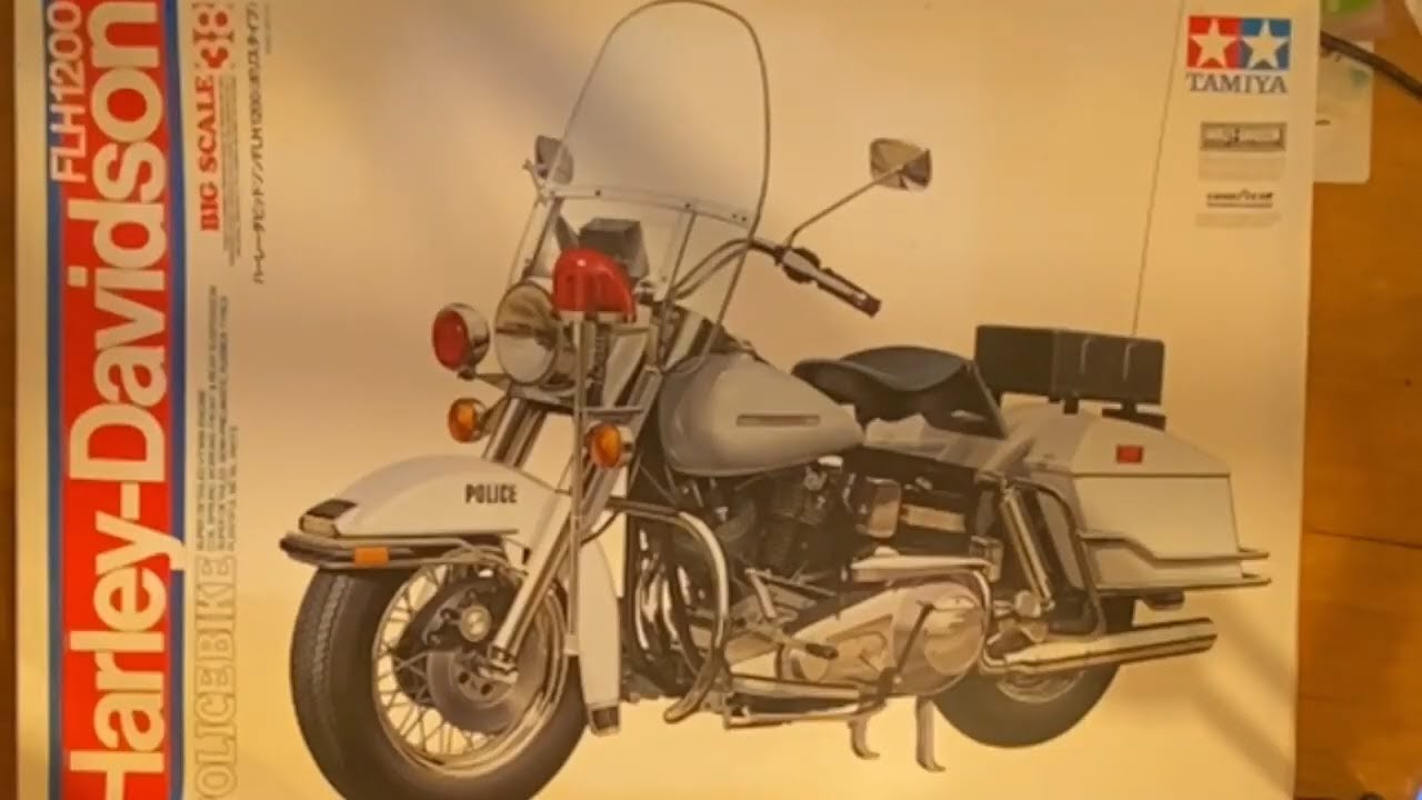 1/6 Tamiya Harley Davidson FLH1200 Police Motorcycle - YouTube