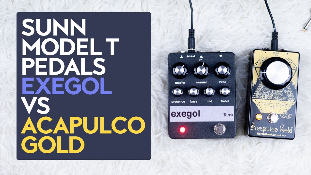 Sunn Model T pedals shootout - EarthQuaker Devices Acapulco Gold