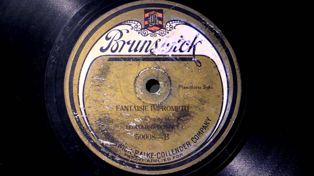 ショパン作曲 「幻想即興曲」 ピアノ：レオポルド・ゴドフスキー - YouTube