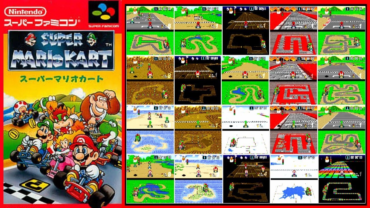 祝30周年！【SFC スーパーマリオカート】全コース集 リメイクされた