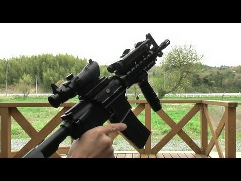 マルイ・電動ガンボーイズSOPMOD M4 と18mm対応ズームスコープやら