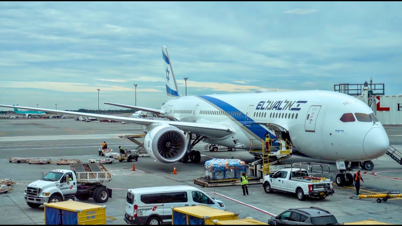 El Al Airlines Boeing 787-9 / Tel Aviv to New York JFK - YouTube