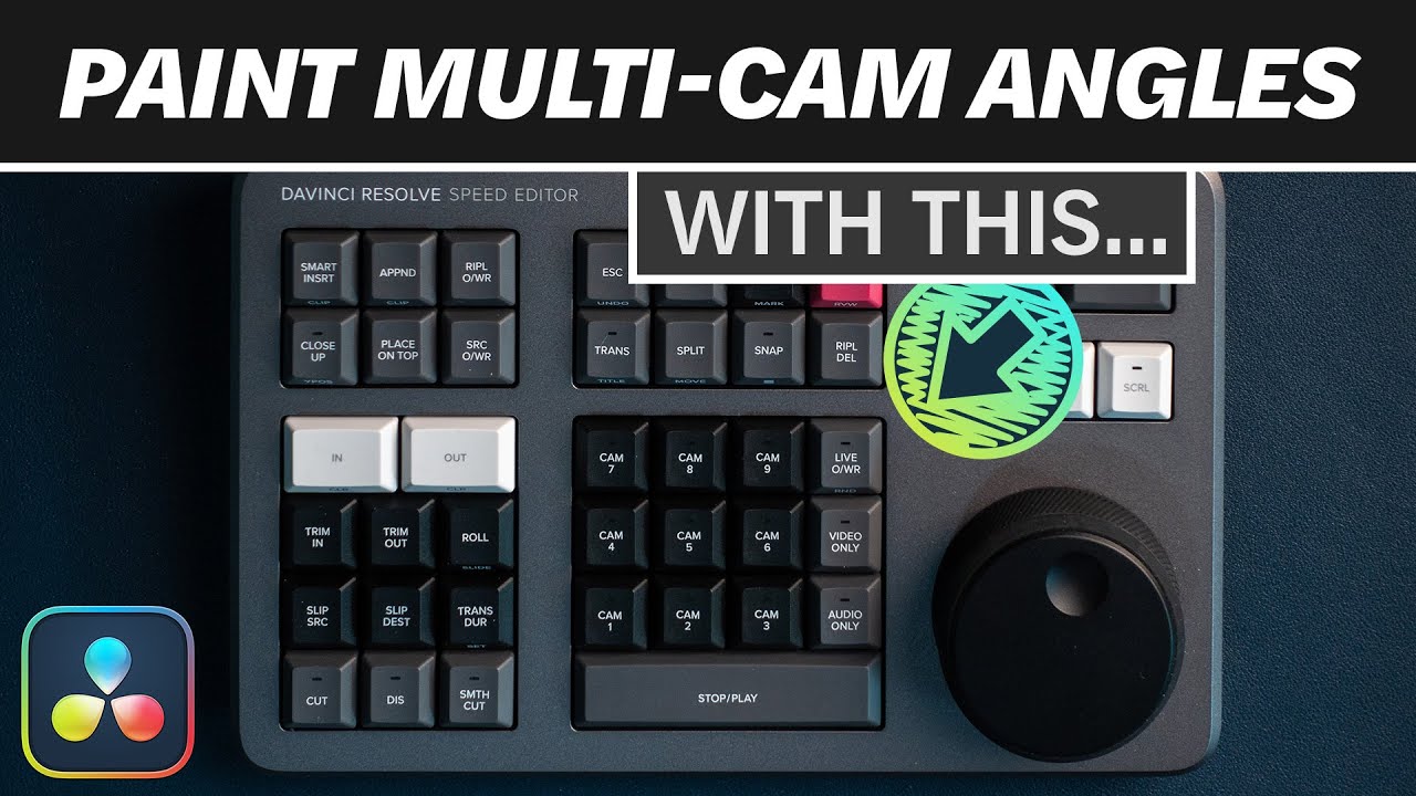 DaVinci Resolve SPEED EDITOR | Live Overwrite MULTICAM & Sync Bin