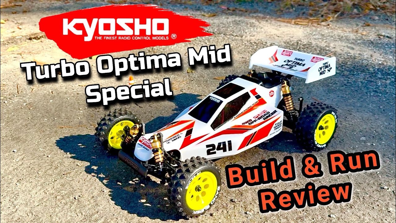 Kyosho Turbo Optima Mid Special Build and Run Video - YouTube