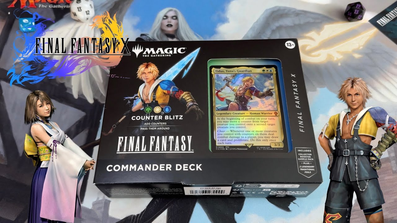 Opening The Final Fantasy 10 - Counter Blitz Commander Deck! - YouTube