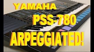 Yamaha PSS-780, arpeggiated via MIDI with cool results - YouTube