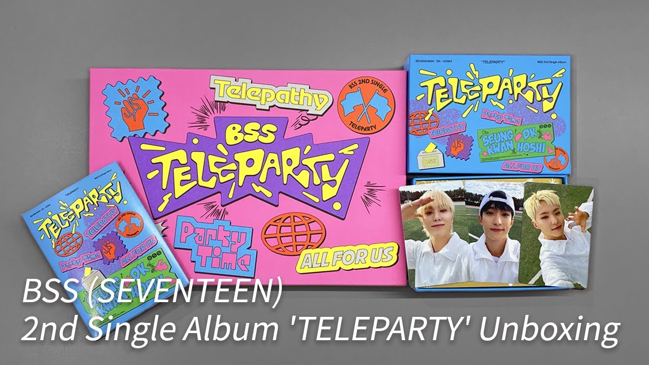 BSS (SEVENTEEN) - 2nd Single Album 'TELEPARTY' Unboxing ! - YouTube