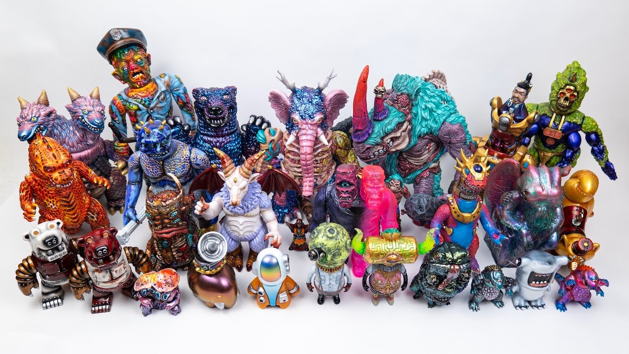 I painted all of these sofubi figures! (2025 edition) - YouTube