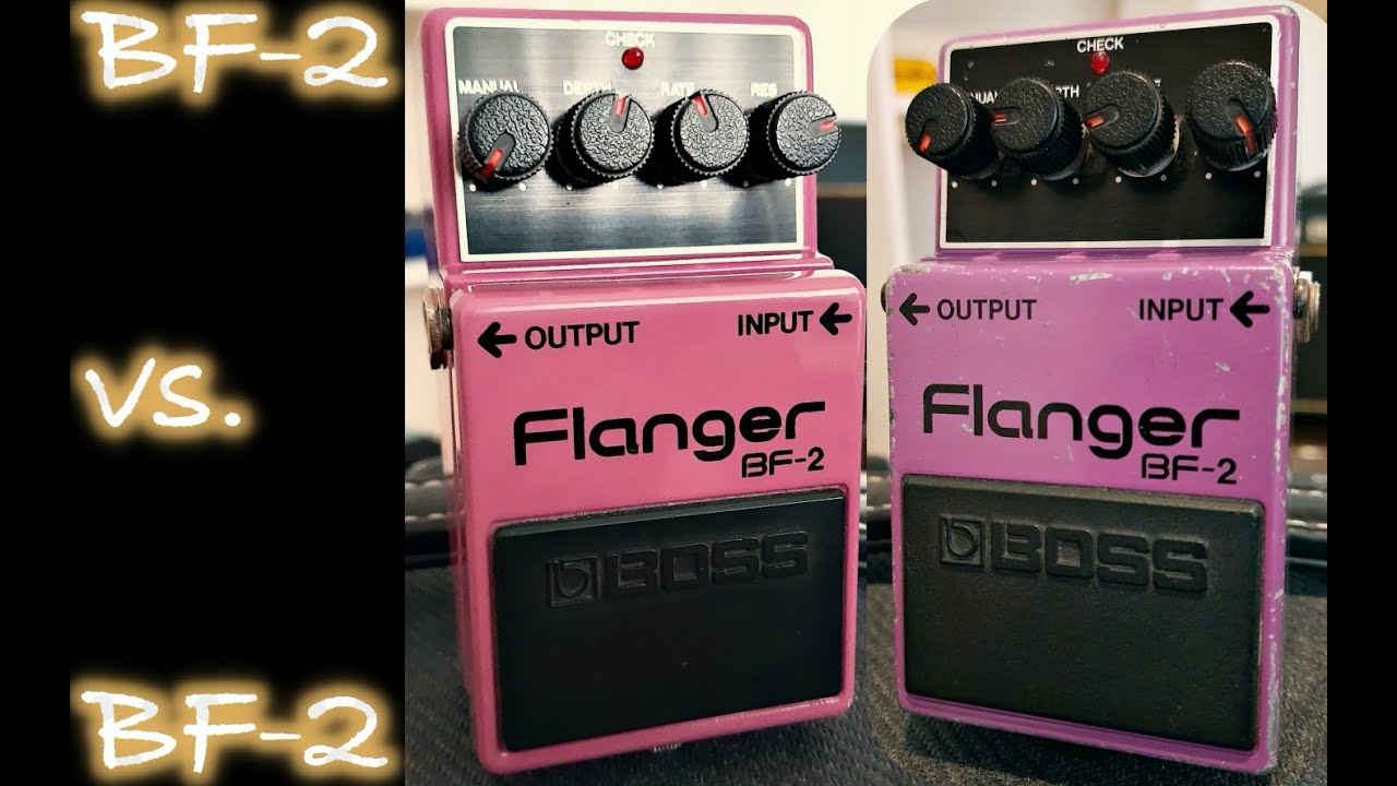 Comparison #13: Boss BF-2 Flanger (Black Label/Silver Screw vs