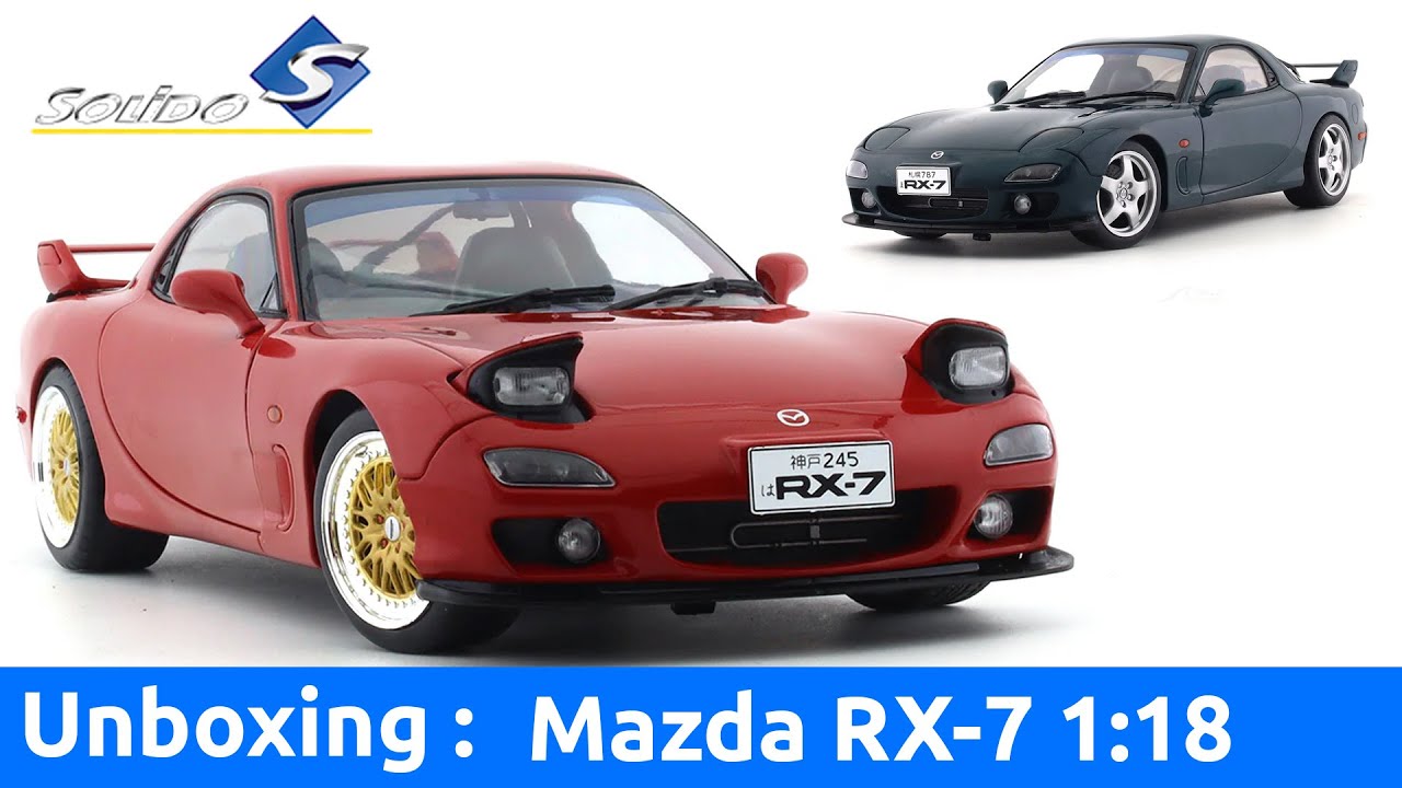 1994 Mazda RX-7 RS FD3S 1:18 Solido Diecast Model Unboxing