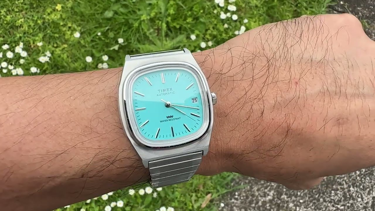 Timex 1983 E-Line Reissue — My First Timex (Tiffany Dial) - YouTube