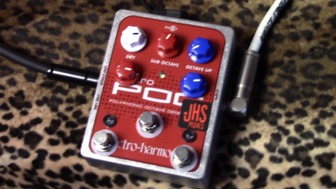 JHS QUADRA POG mod on Electro Harmonix Micro Pog demo with Les