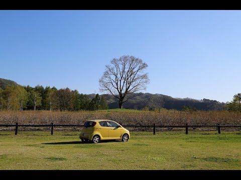 スバルR2の4WDマニュアル5速車で「種まき爺さん」に会う - YouTube