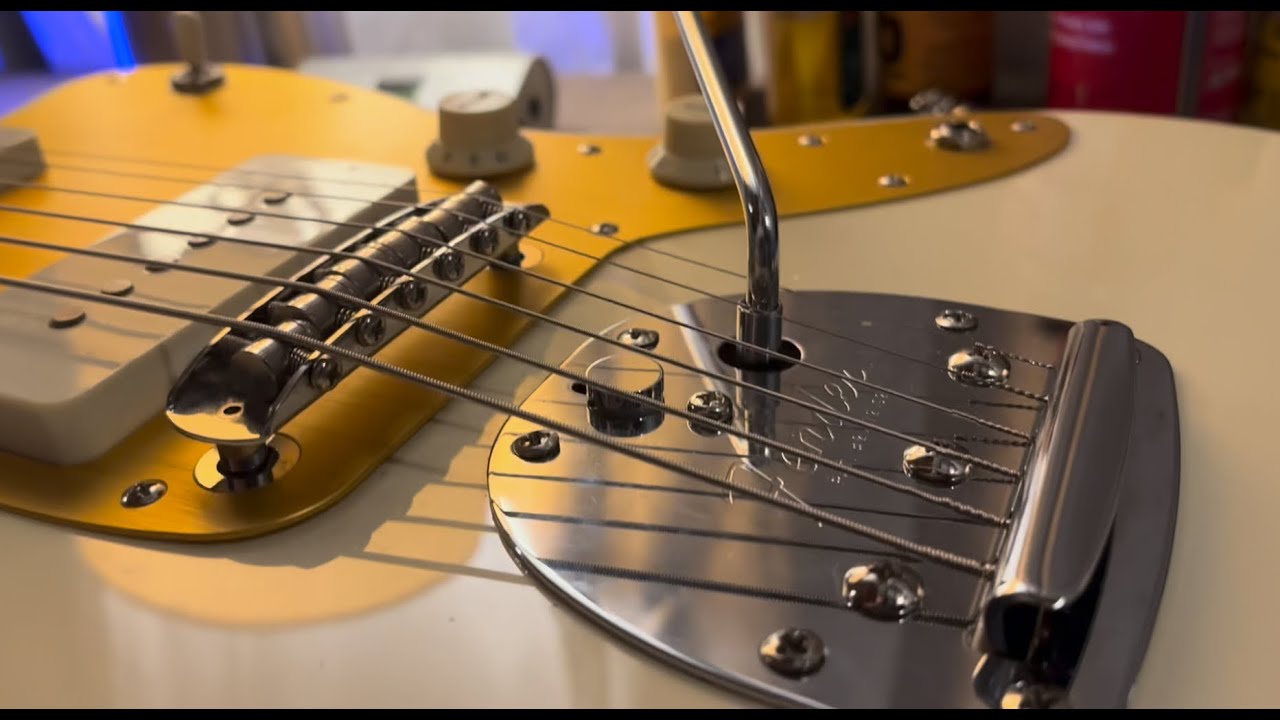 Installing A Mustang or other Offset Bridge on Squier J. Mascis