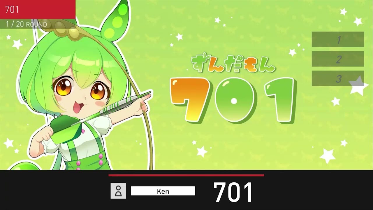 廃番品 ずんだもん コラボダーツセット （テーマ・エフェクト付き） ☆廃番品 ずんだもん コラボダーツセット ダーツライブカード（テーマ