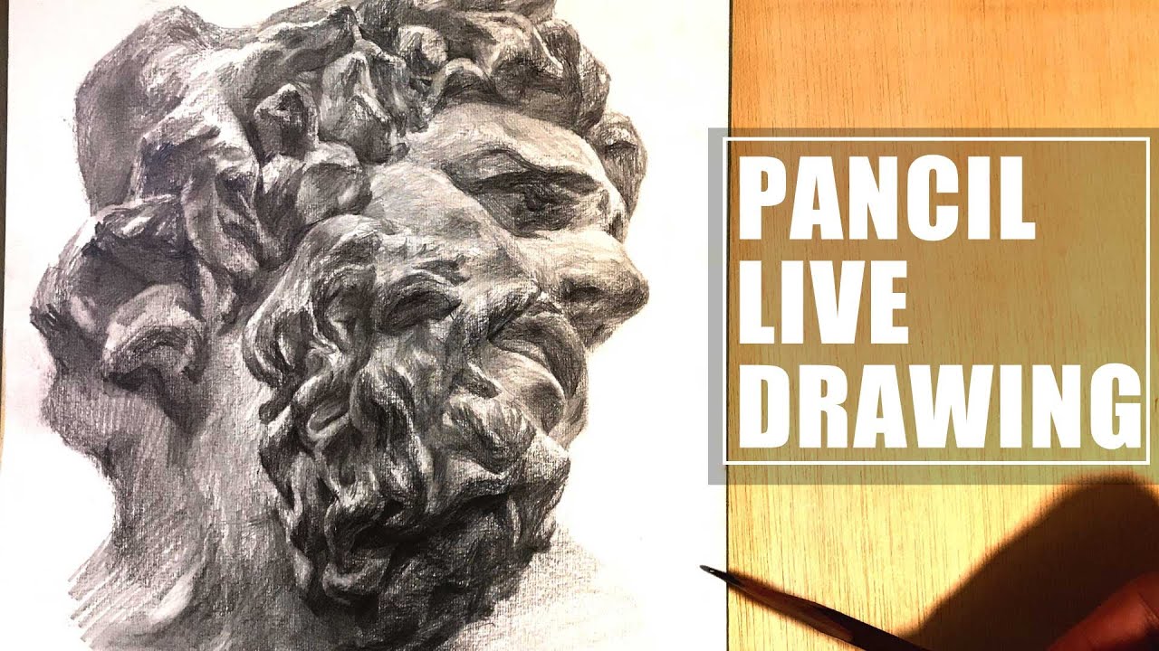 石膏デッサンをしてみた ラオコーン #304 - YouTube