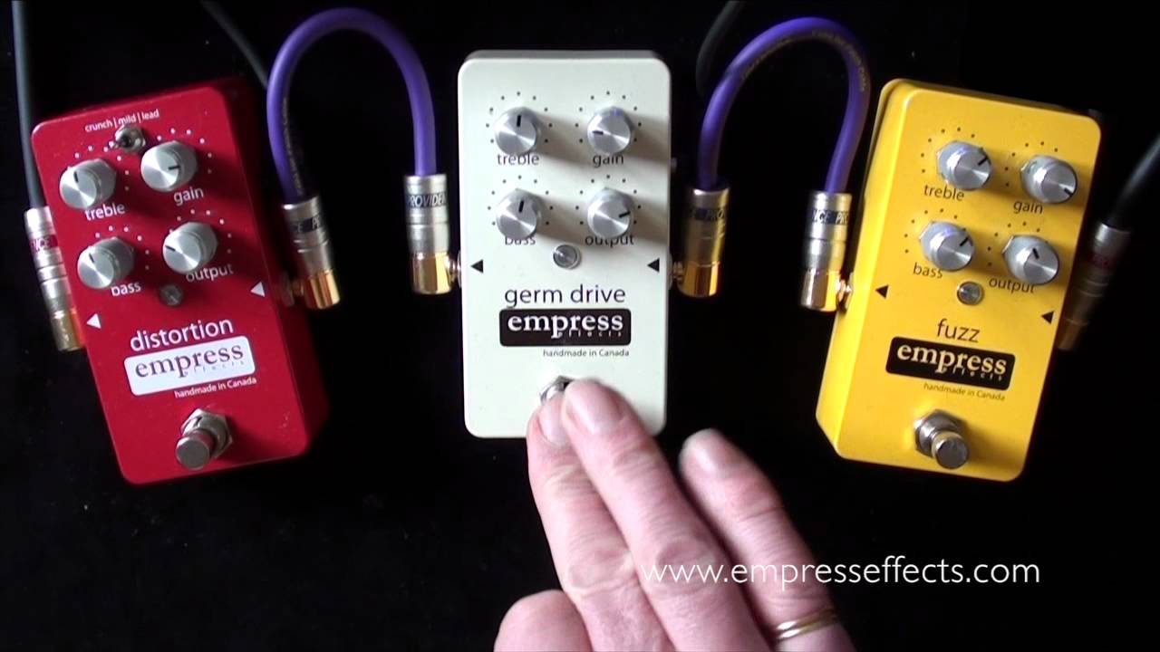 Empress Effects: FUZZ - GERM DRIVE - DISTORTION (Tele to HIWATT