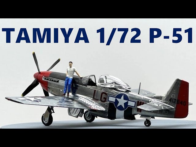 模型飛行機]簡単メッキ風塗装 タミヤ1/72 P-51マーヴェリック仕様