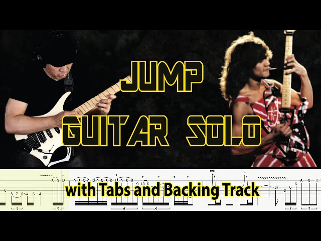 Van Halen JUMP Guitar Solo with Tabs and Backing Track by Alvin De
