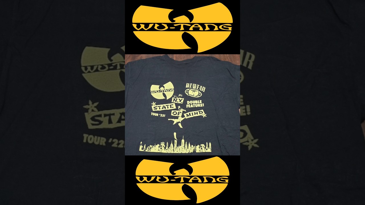 Wu-Tang Clan ○ State of Mind Tour '22 T-shirt Pt. 1 - YouTube
