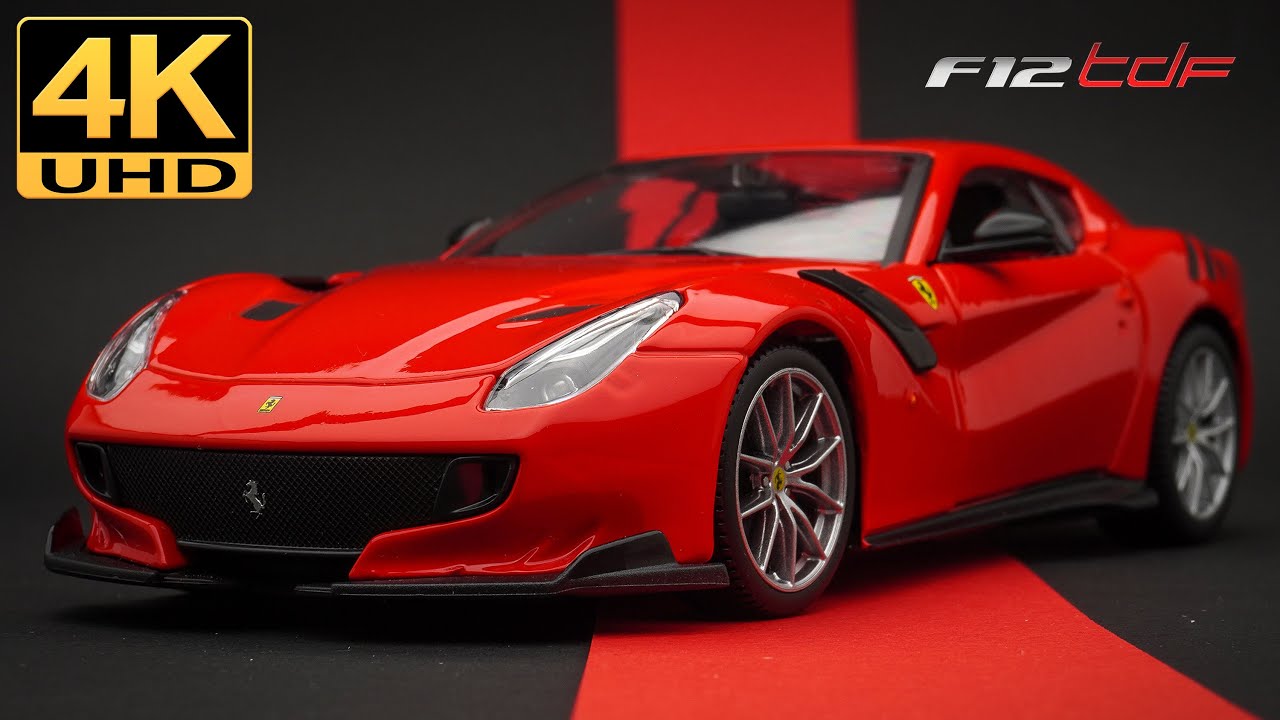 Ferrari F12TDF, 4K UHD - 1/24 Bburago - YouTube