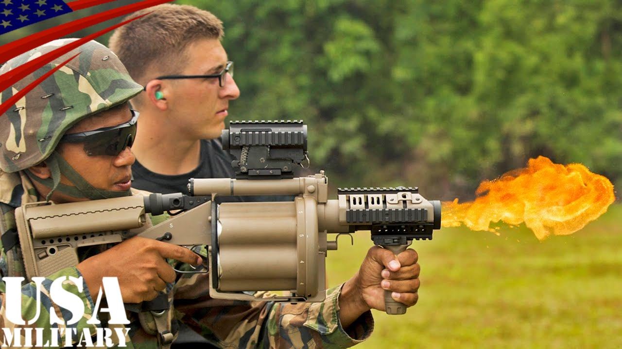 ショットガン&M32・M203グレネードランチャー射撃訓練(米海兵隊