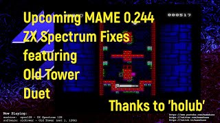 Demonstrating some 'ZX Spectrum' timing fixes in MAME from 'holub