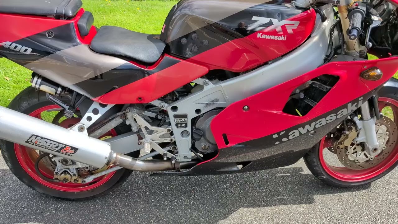 1989 Kawasaki ZXR 400 H Project Walkaround Video - YouTube