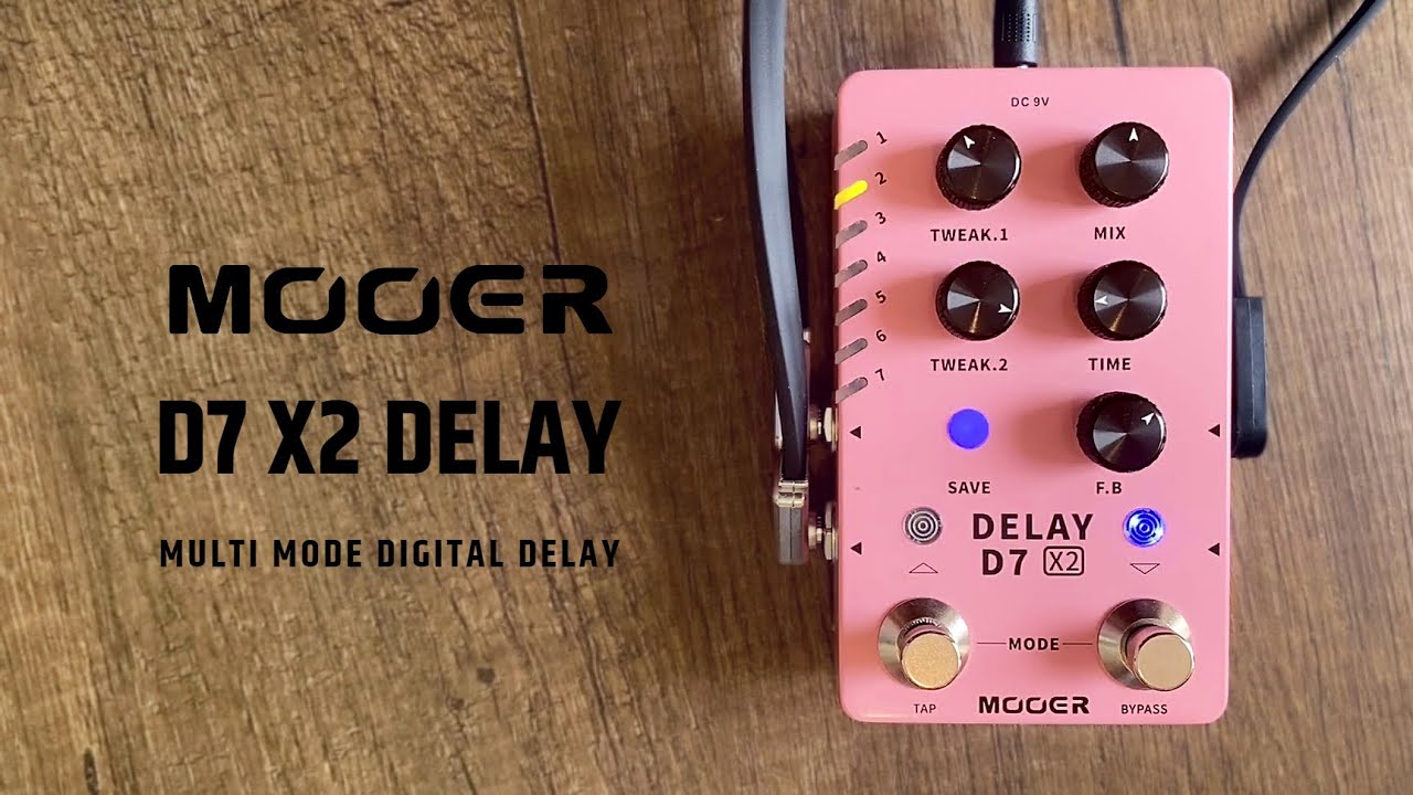 Mooer D7 X2 Stereo Delay (14 Modes & Presets) - YouTube