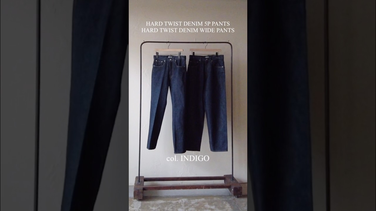 26 S/S】【AURALEE】HARD TWIST DENIM WIDE PANTS INDIGO - THIRTY