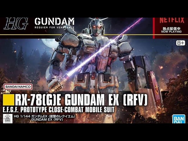 New release ! HG 1/144 RX-78(G)E Gundam EX (RFV) October 2024 2090