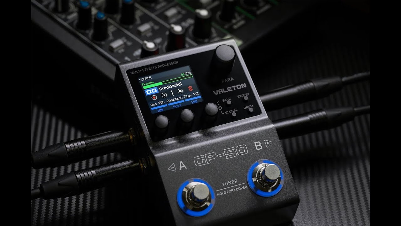 Valeton GP-50 登場：次世代コンパクト・マルチエフェクター - YouTube