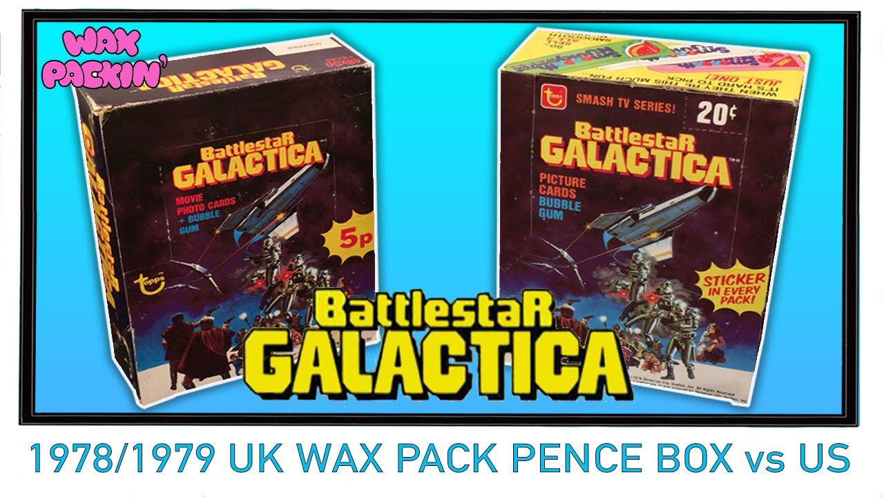 1970's Topps Battlestar Galactica Wax Pack Trading Cards - RARE UK