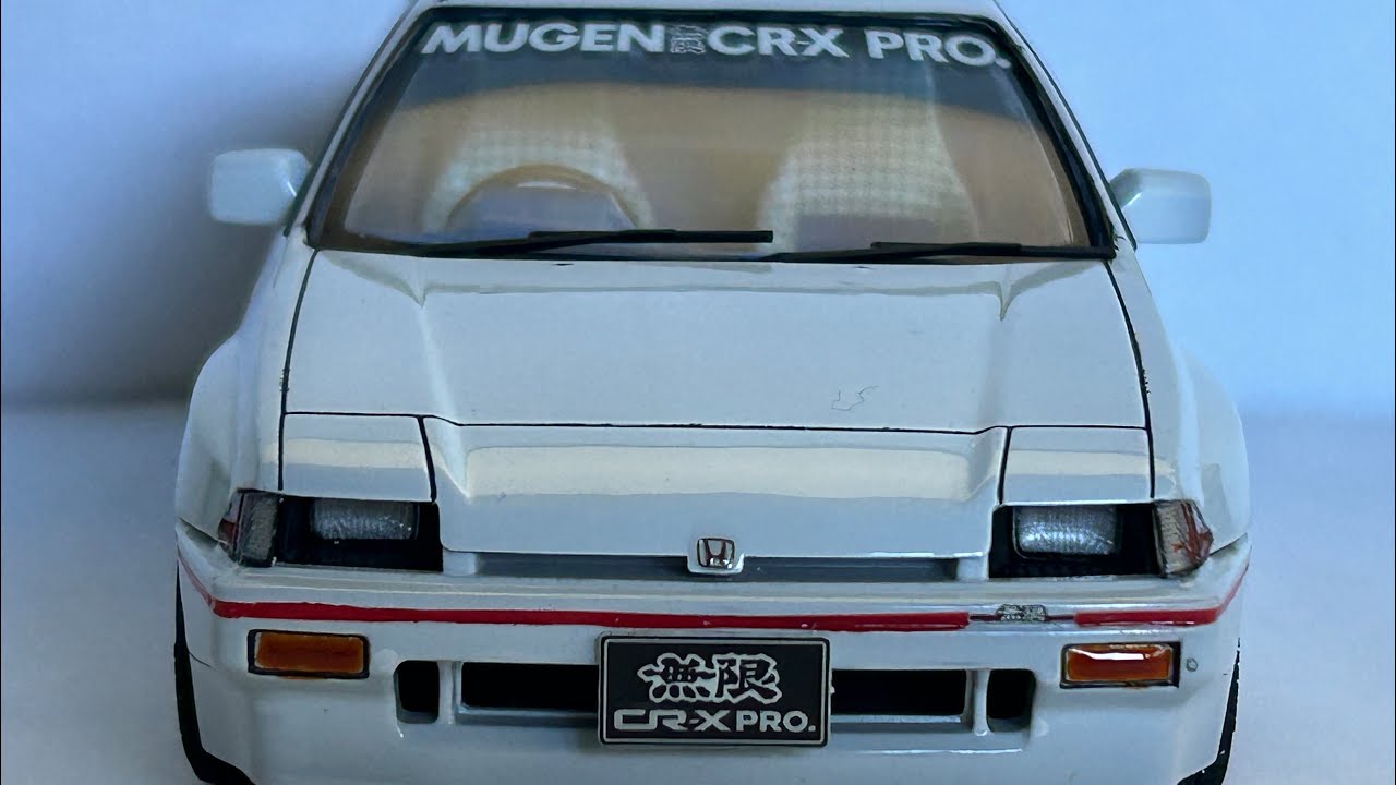 タミヤ ホンダバラードスポーツ無限CR-X PRO製作過程 - YouTube