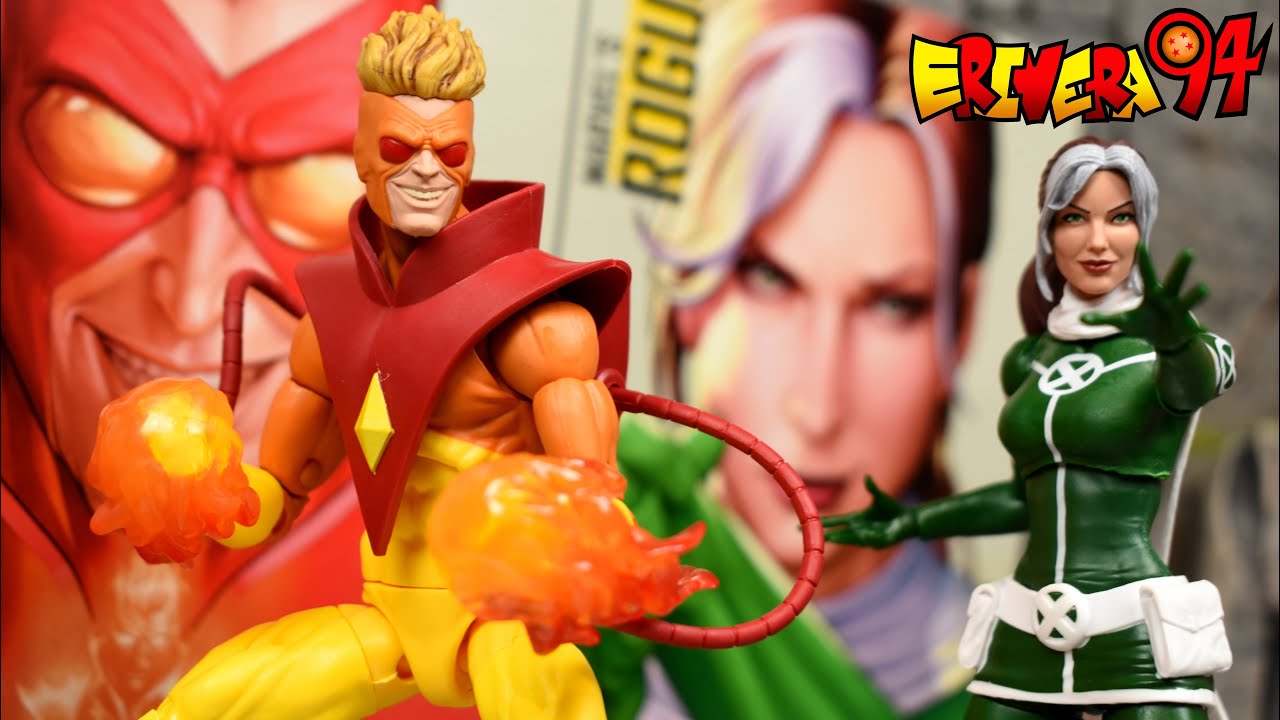 Marvel Legends X-Men ROGUE & PYRO 2 pack Figure Review - YouTube
