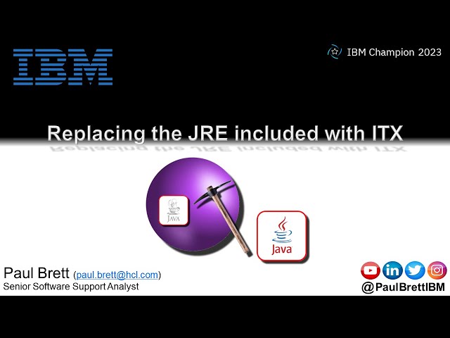 Replacing the JRE included with ITX - YouTube