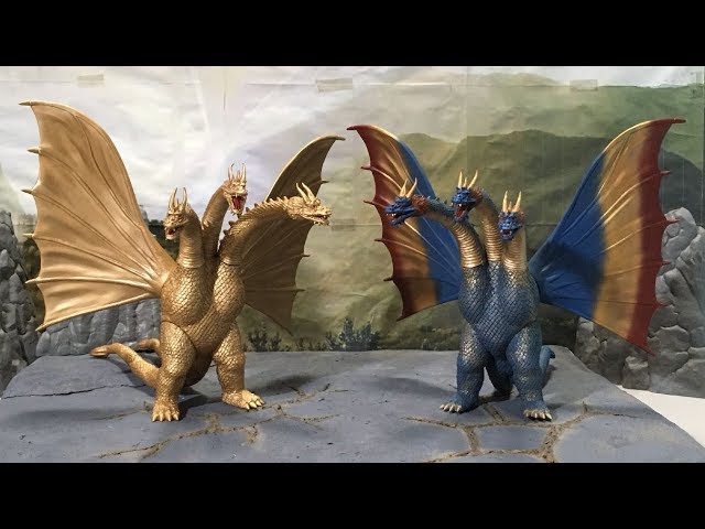 怪獣番外地キングギドラ1964 三つ首セット コマ撮り レビュー◇Kaiju