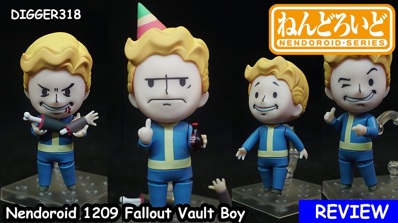 Nendoroid 1209 Fallout Vault Boy Toy Review 4K - YouTube
