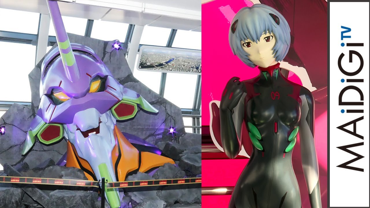 東京スカイツリーに“エヴァ”初号機が！ コア化した世界、アヤナミレイ