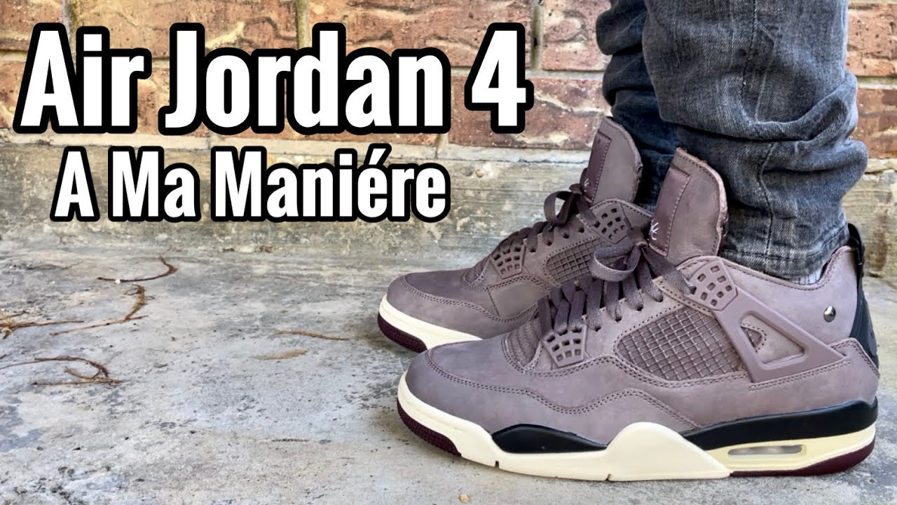 Air Jordan 4 x A Ma Maniére “Violet Ore” Review & On Feet - YouTube