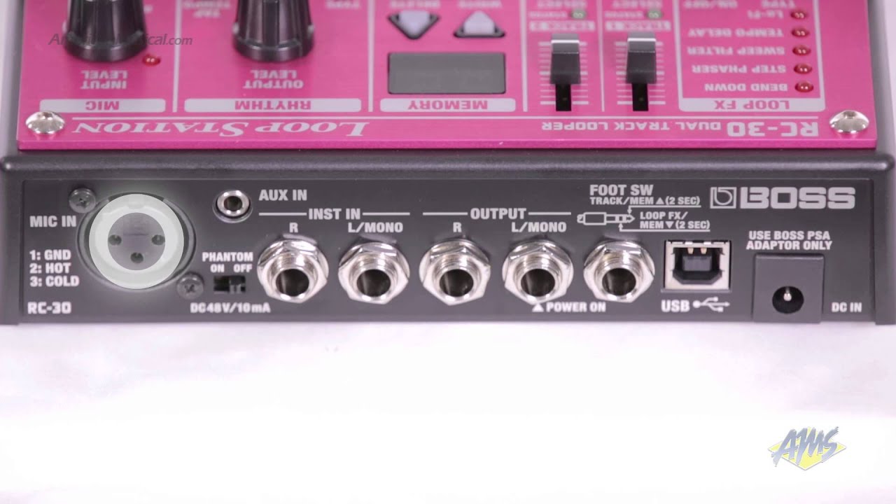 Boss RC30 Loop Station Twin Pedal - Boss RC30 - YouTube