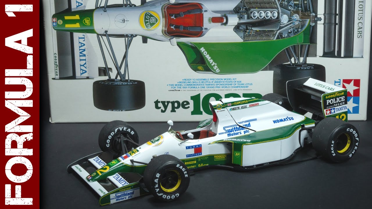 Lotus 102B F1 car - Johnny Herbert (Tamiya 1/20 scale model full