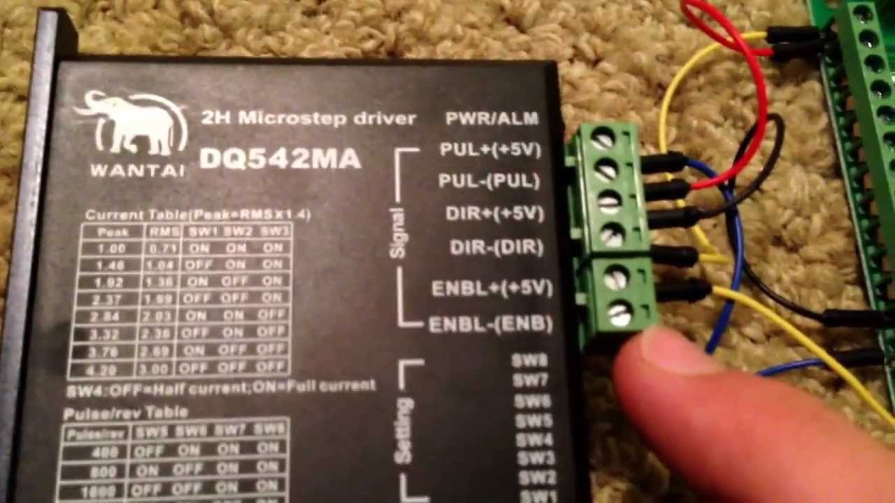 How to DB25-1205 bob breakout board and DQ542MA Driver cnc stepper