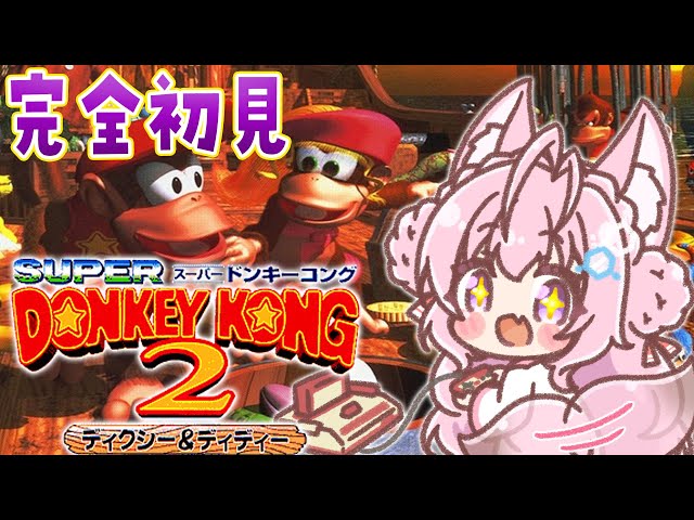 スーパードンキーコング2】完全初見さいしょから！へたっぴドンキーor