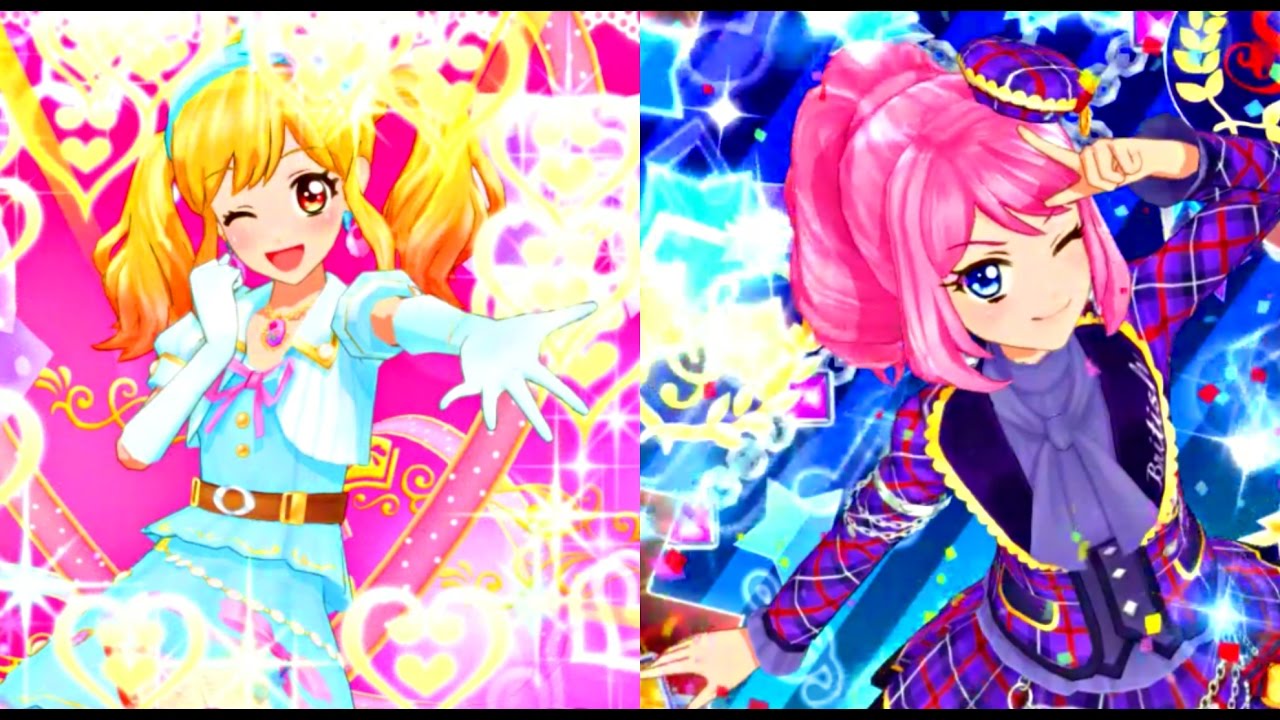 今週のアイカツスターズ！29話 虹野ゆめvs桜庭ローラ 対戦ver. - YouTube