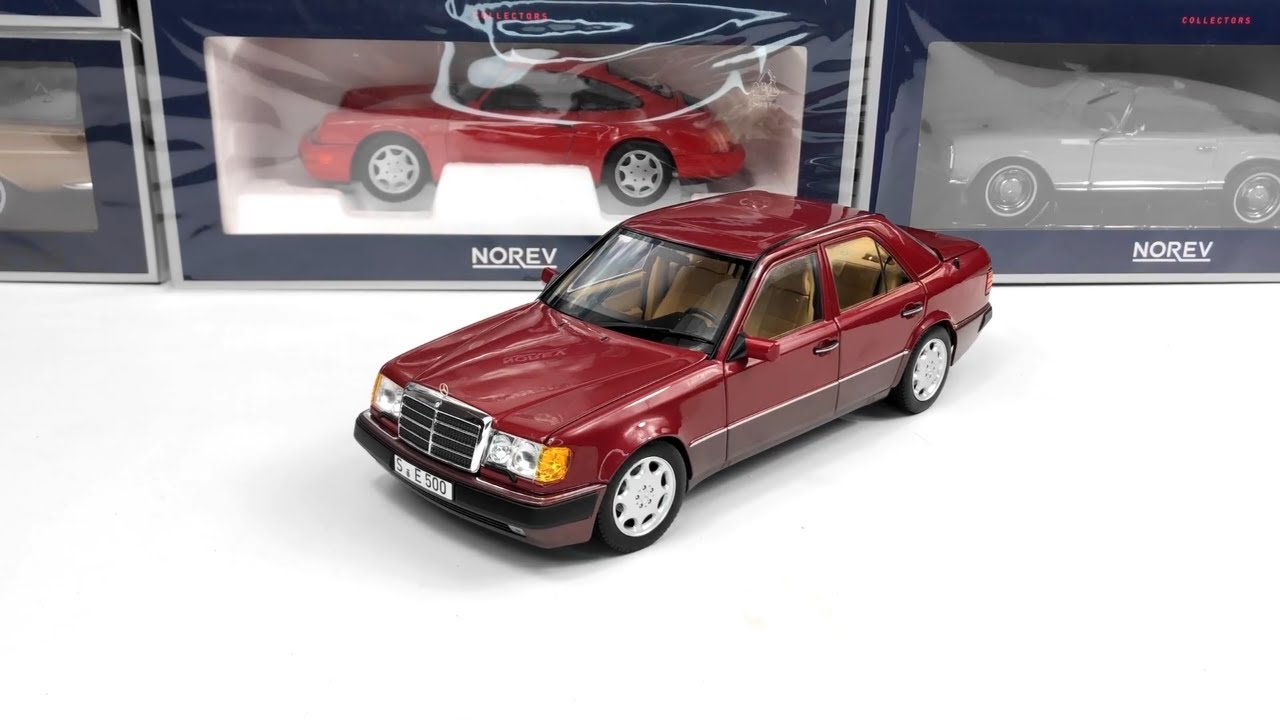 Timeless Elegance: Mercedes-Benz 500 E W124 1:18 Norev Dealer