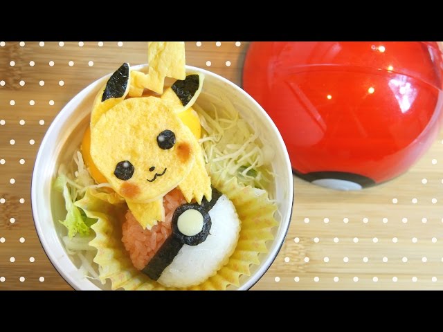 Pokemon Pikachu Bento Box Tutorial (kyaraben) 2 ポケモン弁当