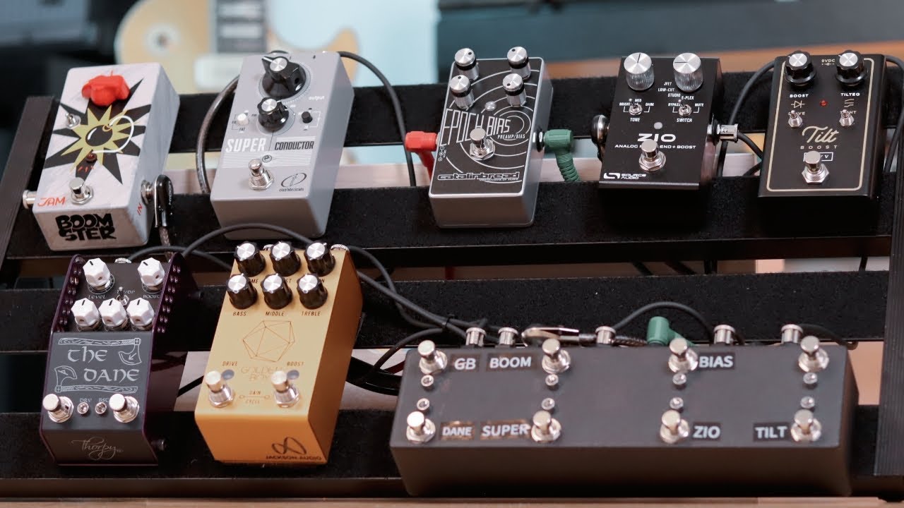 BOOST Pedal ShootOut 1/2 // Clean Tones // Tilt Boost, ZIO, Epoch