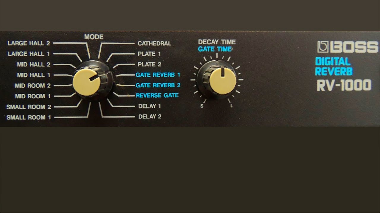 BOSS RV-1000 (1990) Digital Reverb - YouTube